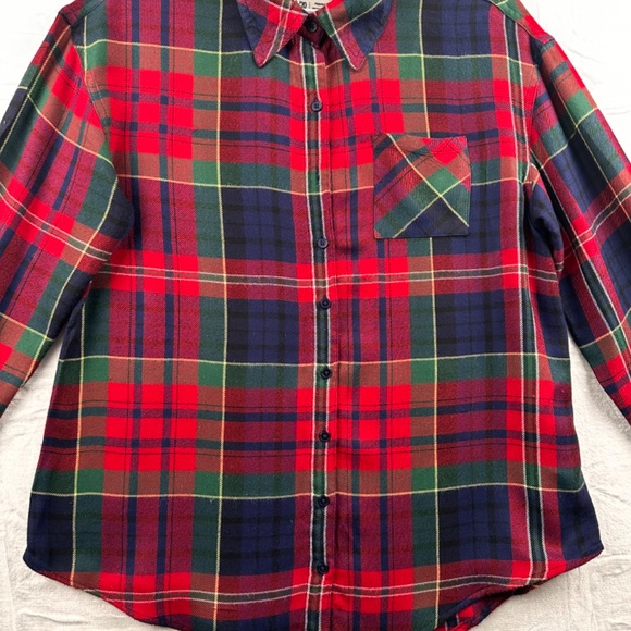 Justice Girls check plaid shirt size 18/20 - Picture 5 of 6